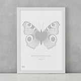 Butterflies Art Print, screen printed in the UK, deliver worldwide