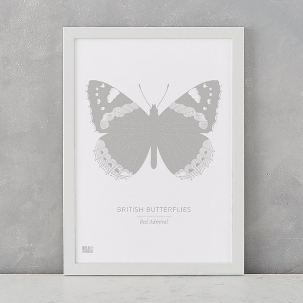 British Butterflies Art Print, Screen Printed in the UK, deliver worldwide