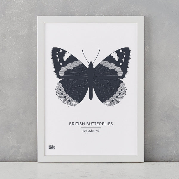 British Butterflies Art Print, Screen Printed in the UK, deliver worldwide