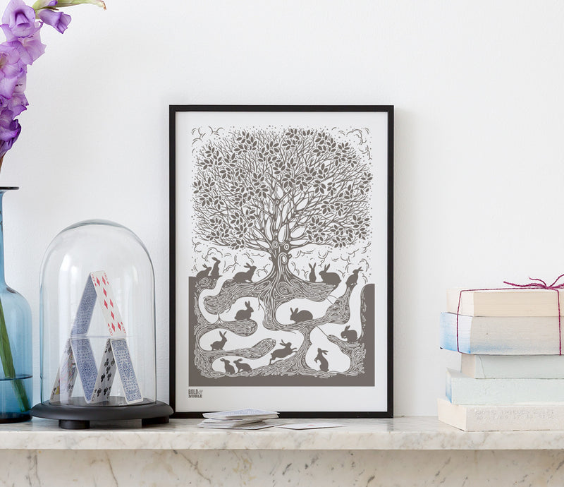 Wall art ideas, economical screen prints, Burrow artwork in putty