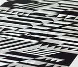 Close up of Faster Geometric screen print