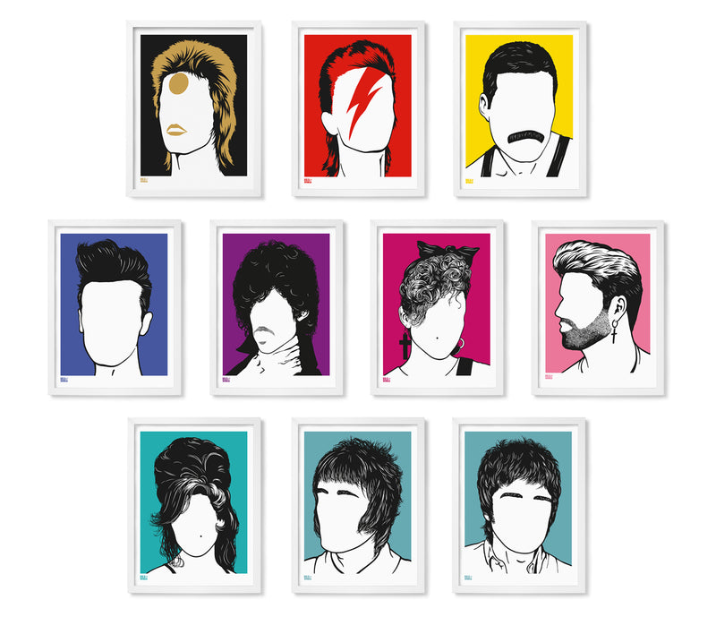 Pictures and Wall Art, Screen Printed Rock Icon Wall Art