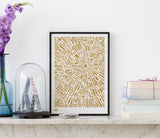 Wall Art ideas: Economical Screen Prints, Morning Light Print in Bronze