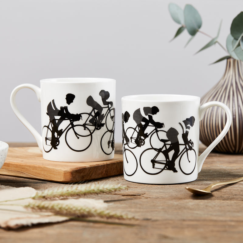 'The Cyclists' Fine China Mug
