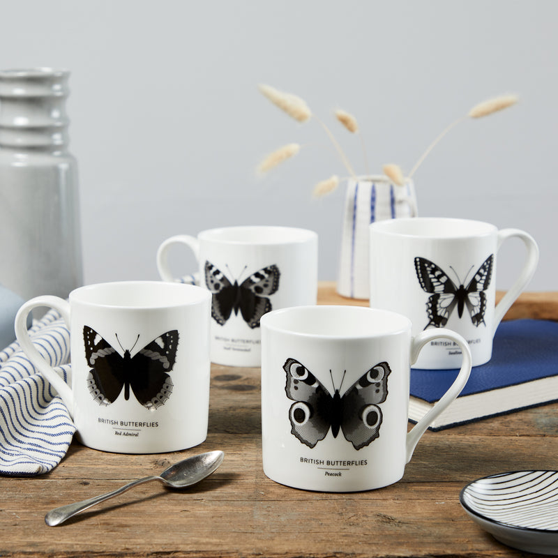 British Butterfly Mugs