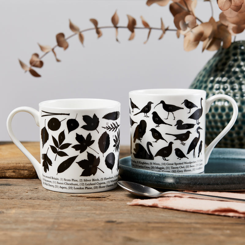 Trees and Birds Around Britain Mugs