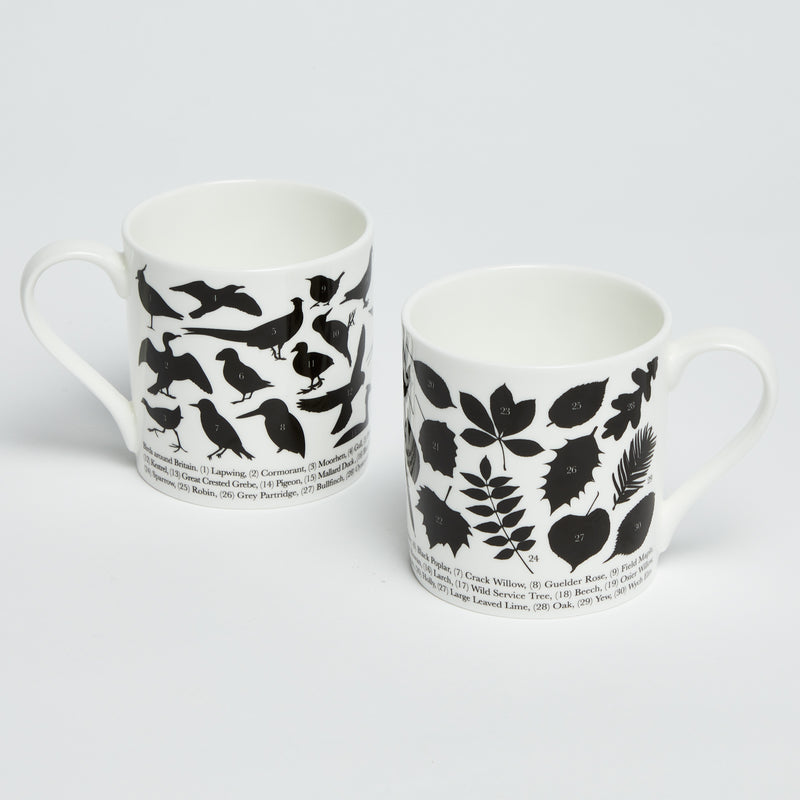 Trees and Birds Around Britain Mugs