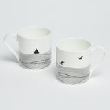 Coastal Sea Birds and Yachts Mugs