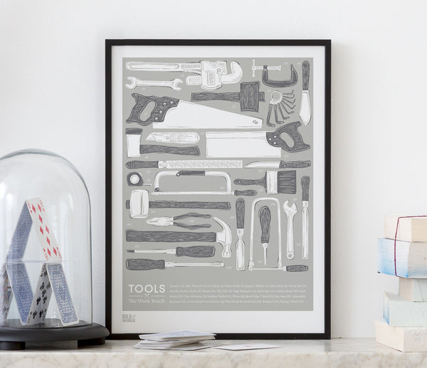 'Tools' The Work Bench Print in Putty
