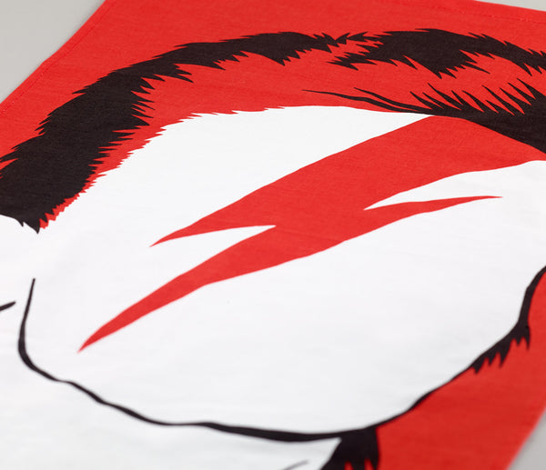 Close up of Rock Icon Tea Towel