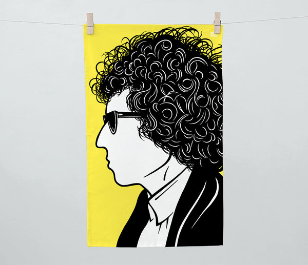 'Bob Dylan' Tea Towel