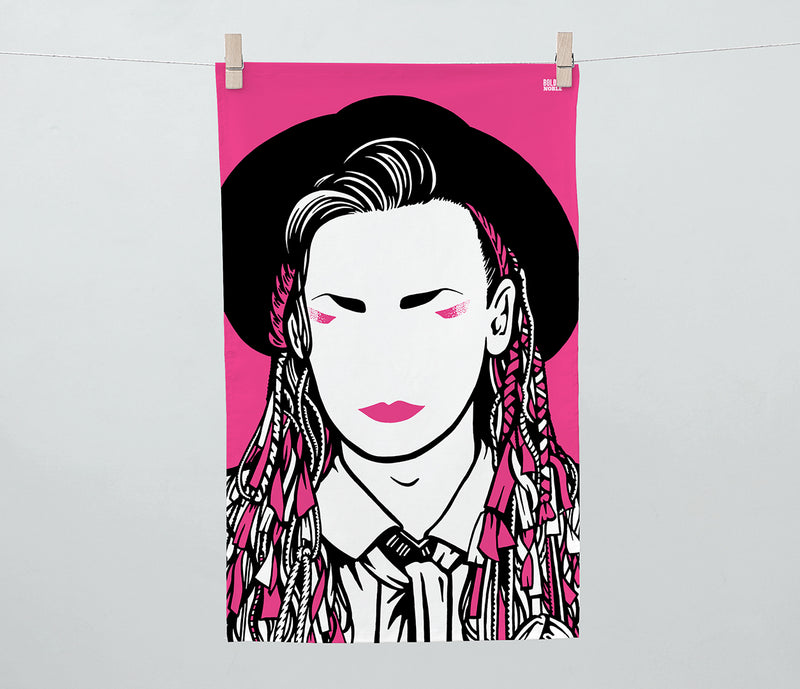 'George Michael, Madonna, Boy George and Grace Jones' Tea Towel Set