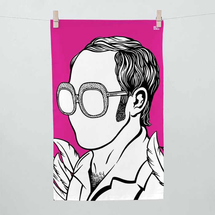 'Elton John' Tea Towel