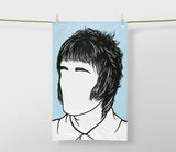 Rock Icons Tea Towels, Liam Gallagher Oasis Blue