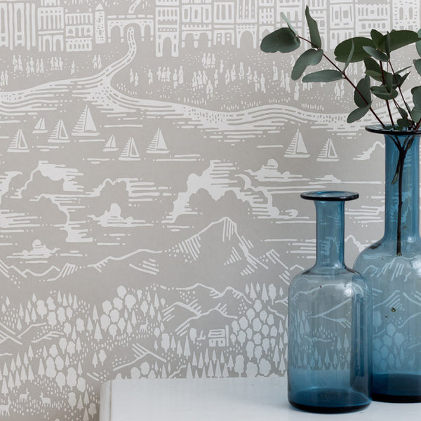 Province Town and Country Wallpaper, printed in the UK, deliver worldwide