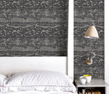 Wall Art where to start: Province Town and County Wallpaper, Dark Grey, Printed in the UK