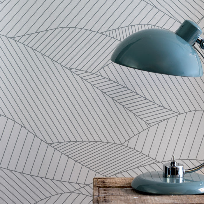 'South Downs' Rolling Hills Wallpaper in Heron Grey