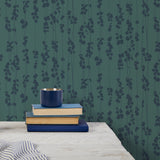 'String of Hearts' Houseplant Wallpaper in Viridian Green