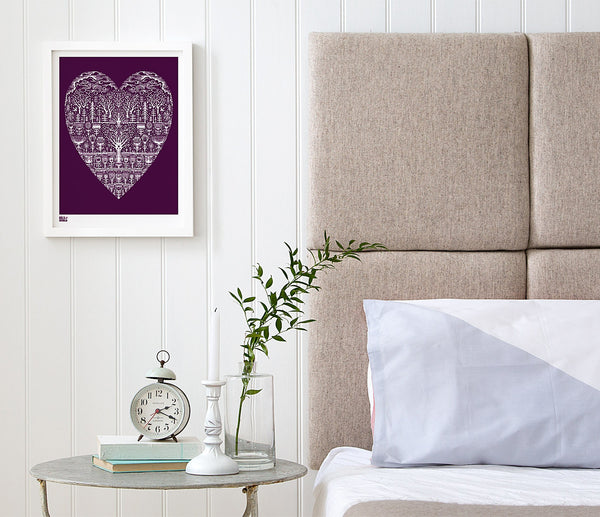 Wild Wood Art Print, Modern Print Designs for the Home