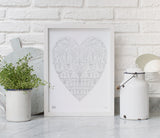 Wall Art Ideas: Economical Screen Prints, Illustrated Wild Wood Art Print in Silver